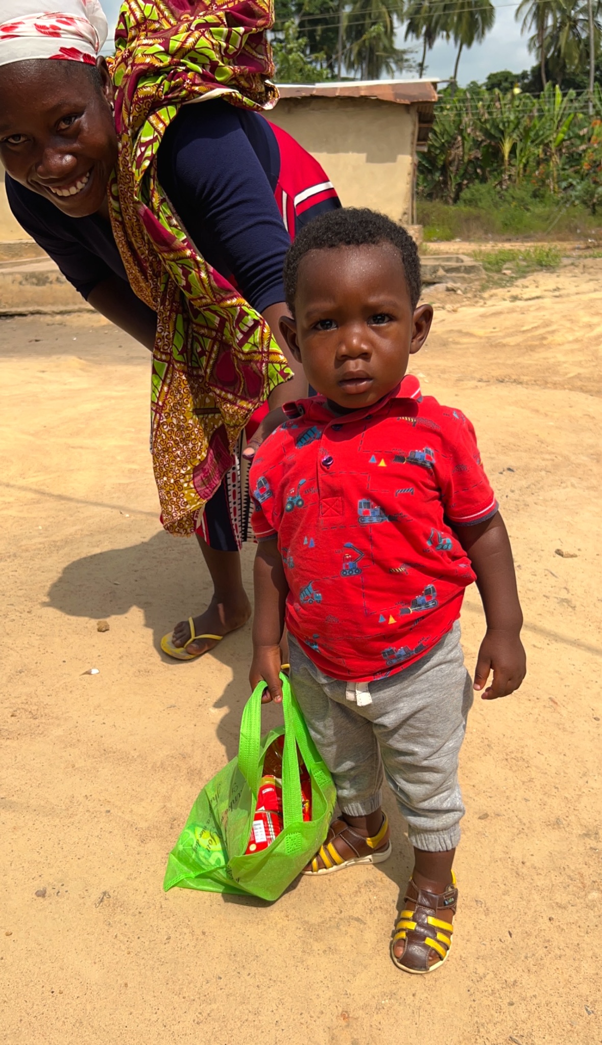 Child receiving support
